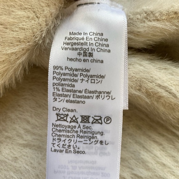 J.Crew Sweater Lady Jacket Brushed Yarn Ivory Navy Size M - Picture 8 of 10